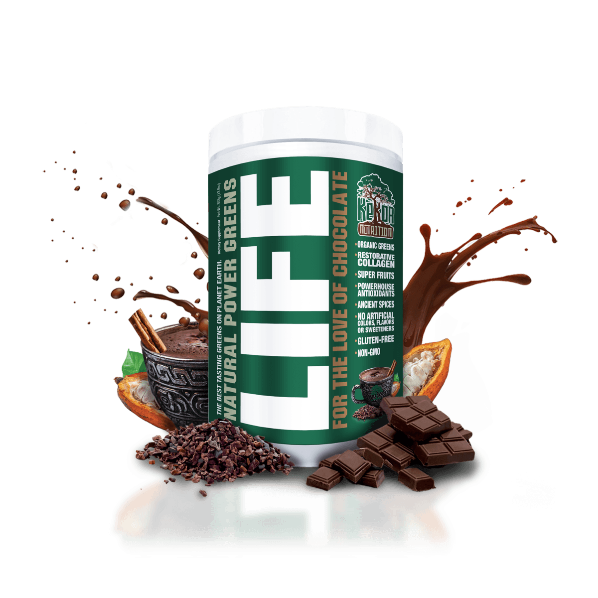 LIFE Natural Power Greens - Chocolate
